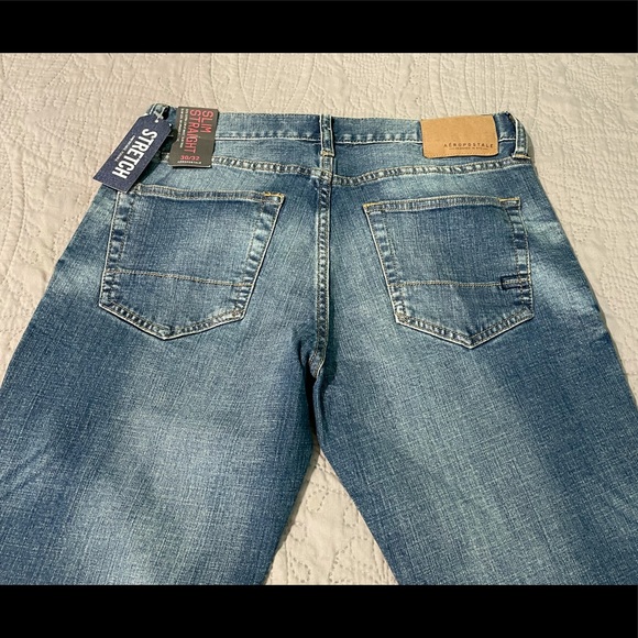 Aeropostale Jeans Distressed 30/32 Slim Straight - Picture 10 of 11